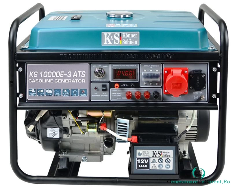 Generator de curent 8 kW benzina PRO - Konner & Sohnen - KS-10000E-3-ATS la 5,543.00 lei ron