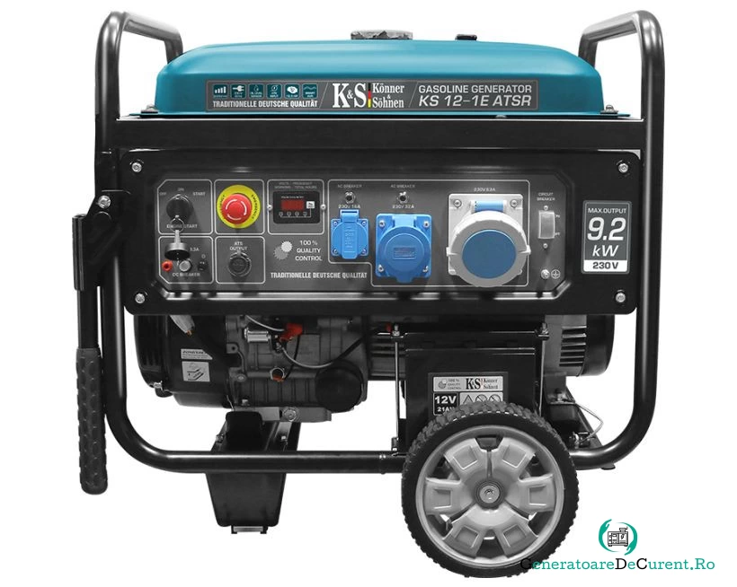 SH - Resigilat - Generator de curent 9.2 kW benzina PRO - Konner & Sohnen - KS-12-1E-ATSR la 8,290.00 lei ron