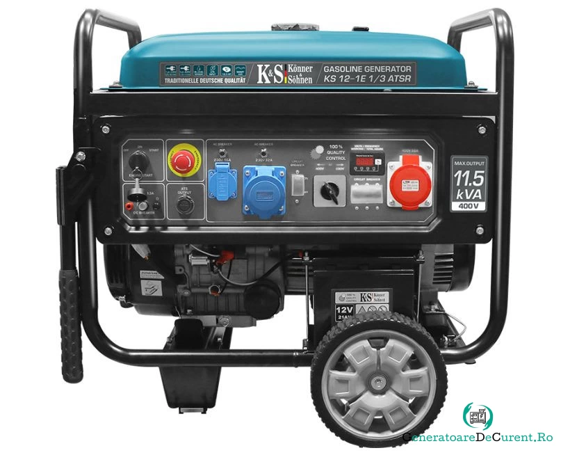 Generator de curent 9.2 kW benzina PRO - Konner & Sohnen - KS-12-1E-1/3-ATSR la 9,404.00 lei ron